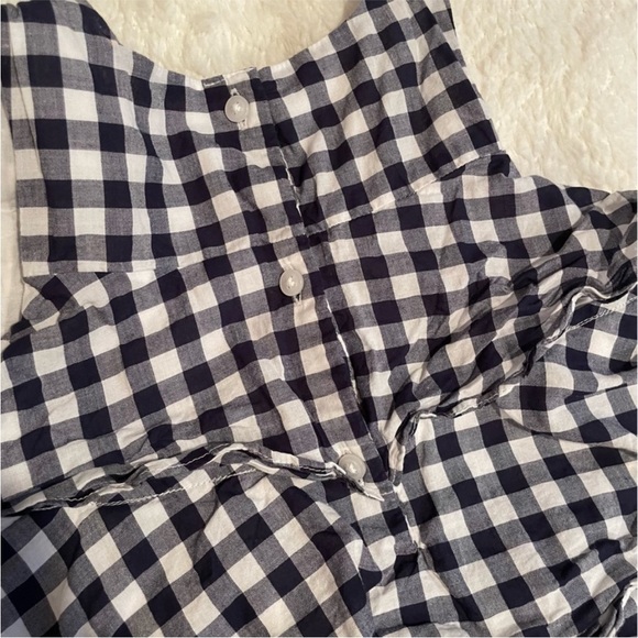 Janie and Jack Spring Picnic Gingham Tiered Ruffle Dress Sleeveless Size 3 - Picture 5 of 8